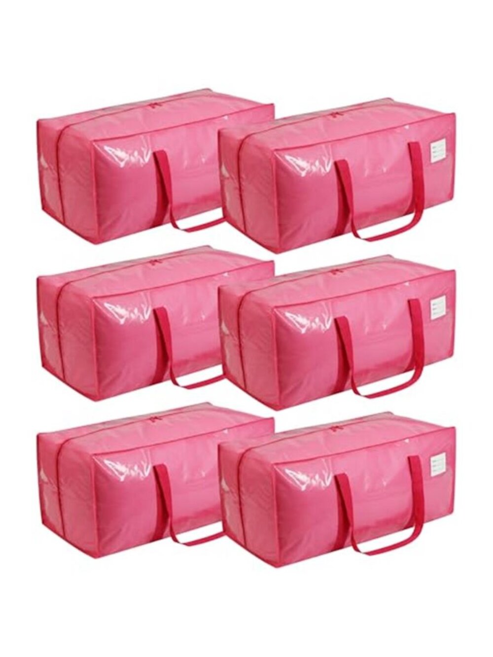 6 Pack Extra Heavy Duty Large Moving Bags with Comfortable Handle &Strong Zipper